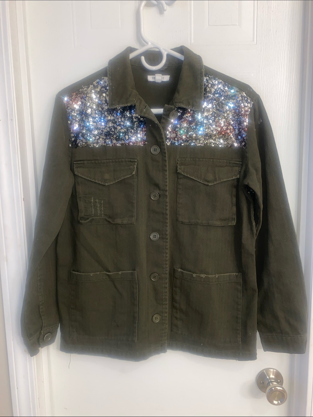 Olive Green Jacket by One Hart - XS
